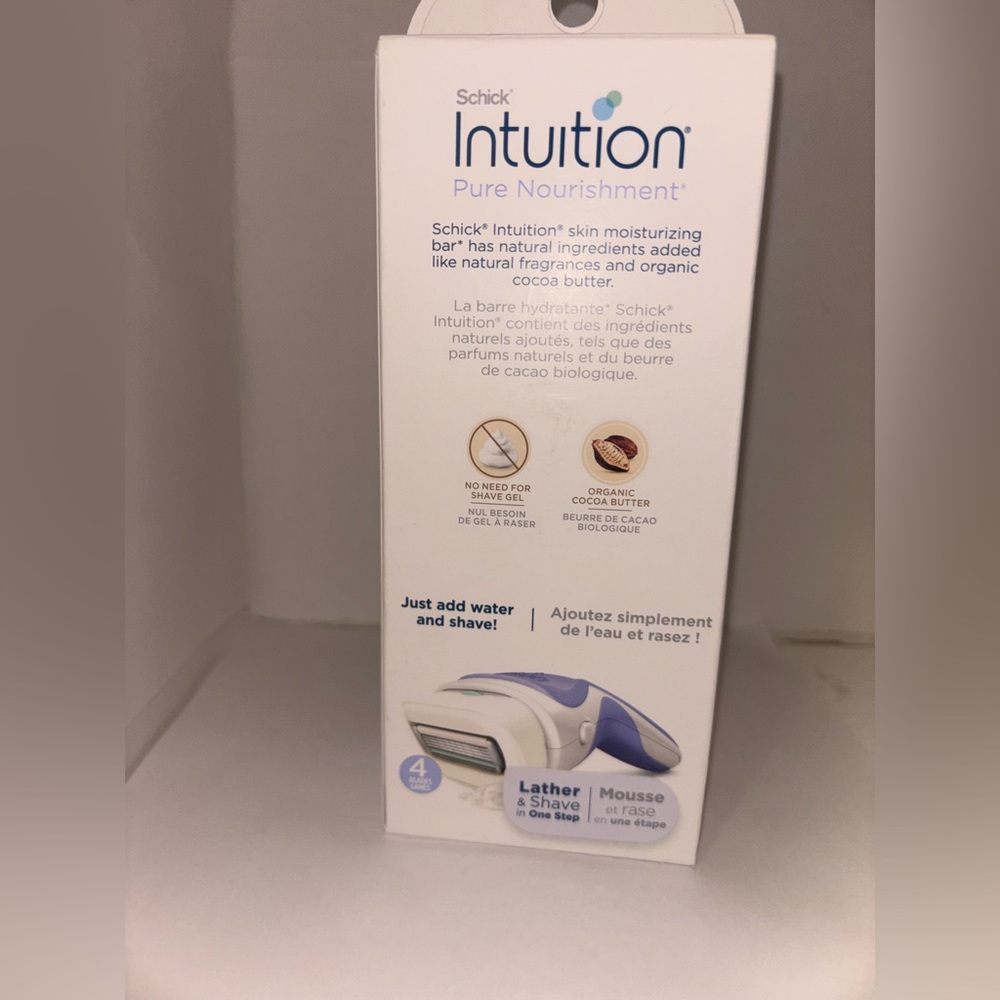 1 Package Schick Intuition Pure Nourishment Lather And shave One
Step Razor - Picture 4 of 4